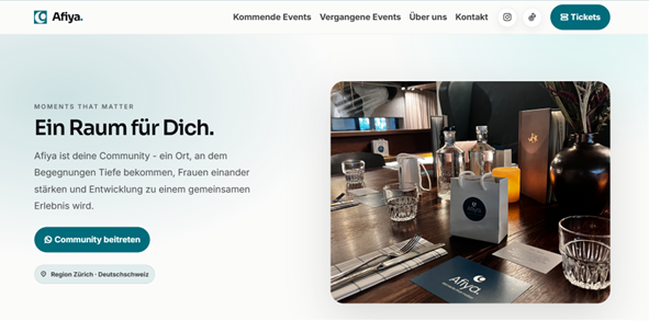 Afiya Community Website