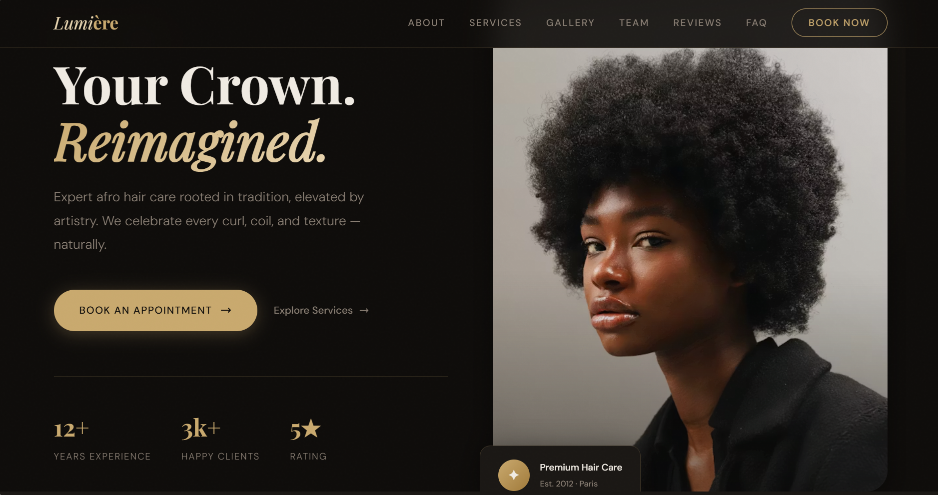 Coiffeur Salon Website